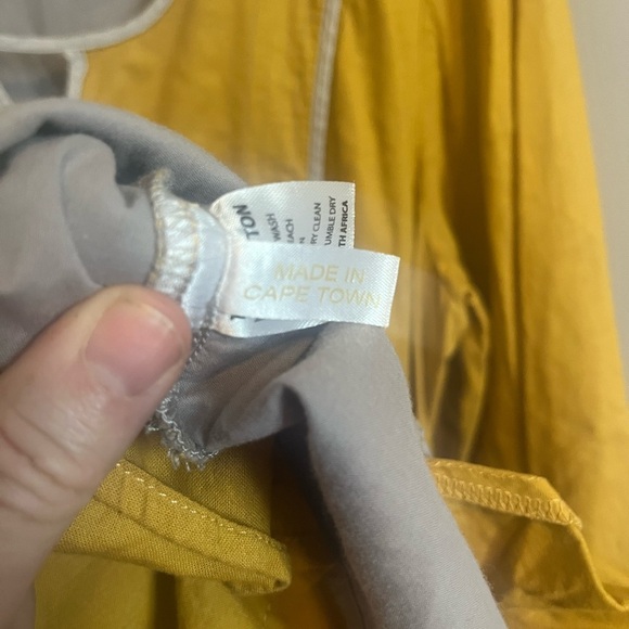 Ilse Menck South African designer lagenlook dress cotton shell accents M - Picture 9 of 15